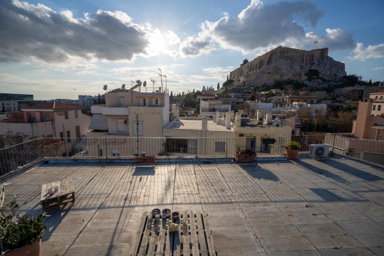 Plaka With Acropolis Rooftop View Access Atenas Exterior foto